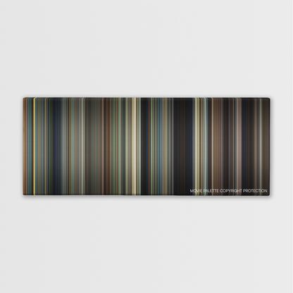 The Hundred-Foot Journey color palette canvas print: thousands of thin vertical stripes of color