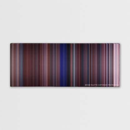Vanilla Sky color palette canvas print: thousands of thin vertical stripes of color