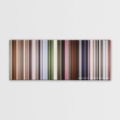 Up color palette canvas print: thousands of thin vertical stripes of color
