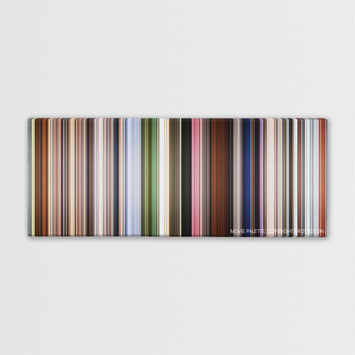 Up color palette canvas print: thousands of thin vertical stripes of color
