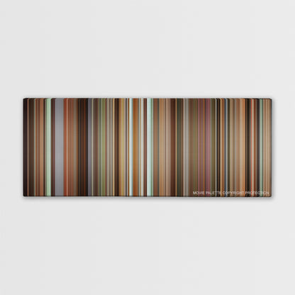 Still Alice color palette canvas print: thousands of thin vertical stripes of color