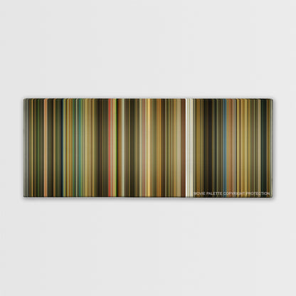 The Fall color palette canvas print: thousands of thin vertical stripes of color