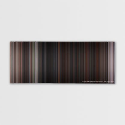 The Goonies color palette canvas print: thousands of thin vertical stripes of color