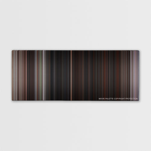 The Goonies color palette canvas print: thousands of thin vertical stripes of color