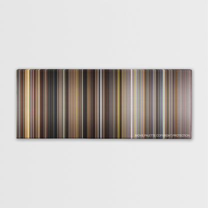 Rudy color palette canvas print: thousands of thin vertical stripes of color