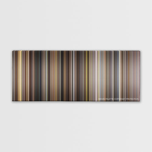 Rudy color palette canvas print: thousands of thin vertical stripes of color