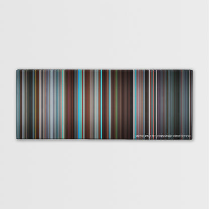 The Guardian color palette canvas print: thousands of thin vertical stripes of color