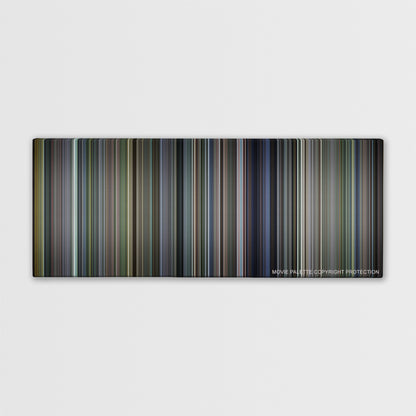 Billy Elliot color palette canvas print: thousands of thin vertical stripes of color
