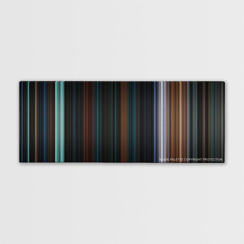 Escape from New York color palette canvas print: thousands of thin vertical stripes of color