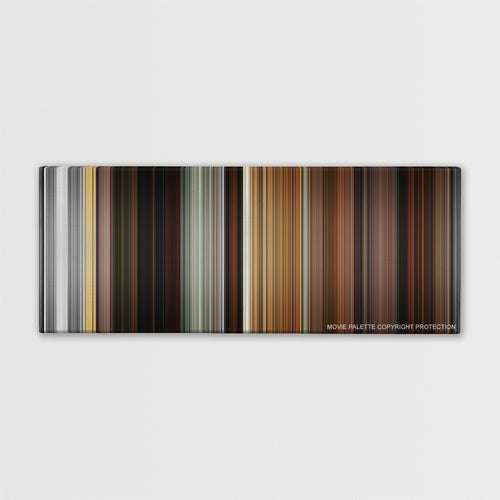 Kill Bill: Vol. 2 color palette canvas print: thousands of thin vertical stripes of color