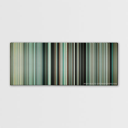 Dunkirk color palette canvas print: thousands of thin vertical stripes of color