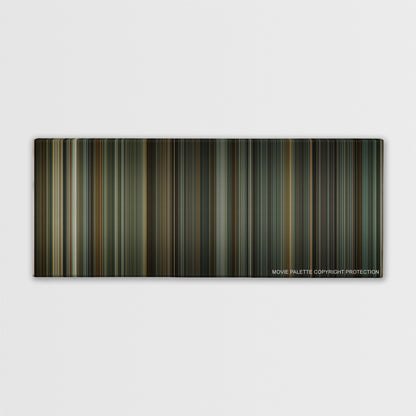 Downfall color palette canvas print: thousands of thin vertical stripes of color