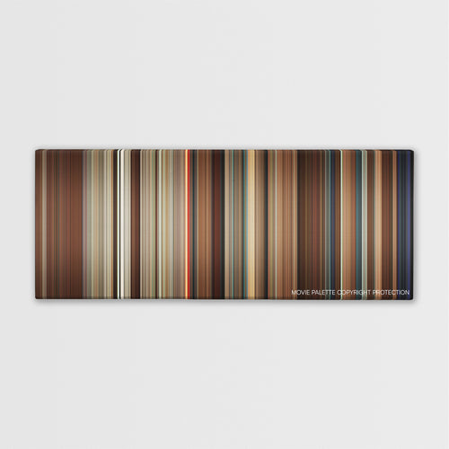 Going the Distance color palette canvas print: thousands of thin vertical stripes of color