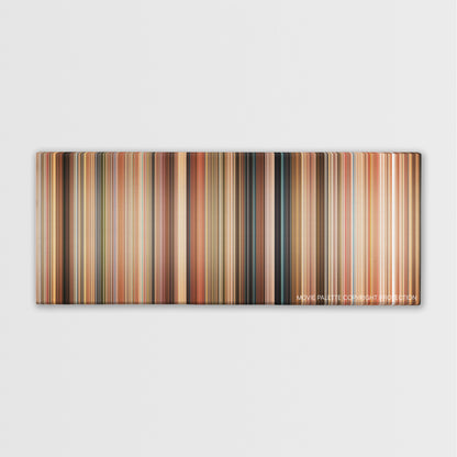Hot Rod color palette canvas print: thousands of thin vertical stripes of color