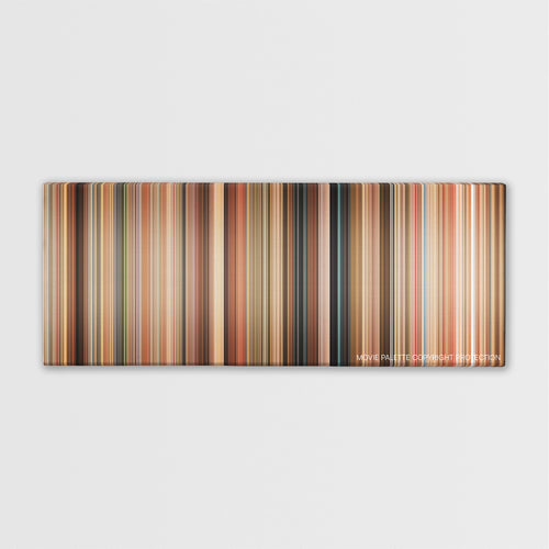 Hot Rod color palette canvas print: thousands of thin vertical stripes of color