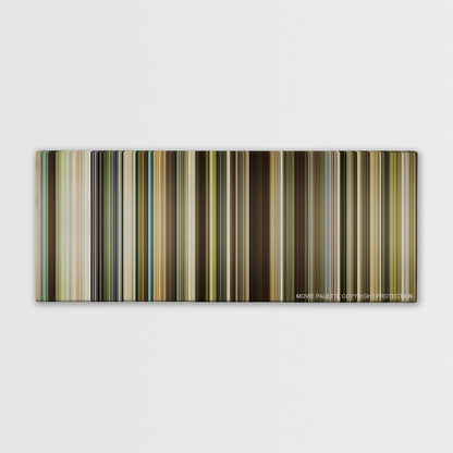 The Founder color palette canvas print: thousands of thin vertical stripes of color