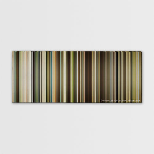 The Founder color palette canvas print: thousands of thin vertical stripes of color