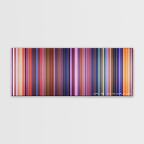 Coco color palette canvas print: thousands of thin vertical stripes of color