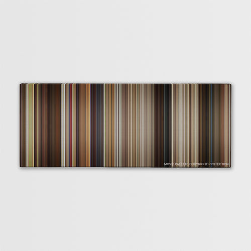 Let's Be Cops color palette canvas print: thousands of thin vertical stripes of color