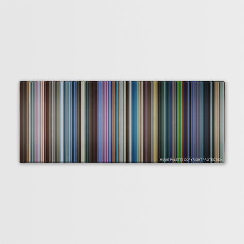The Amazing Spider-Man 2 color palette canvas print: thousands of thin vertical stripes of color