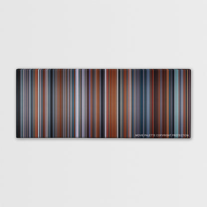 Passengers color palette canvas print: thousands of thin vertical stripes of color