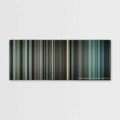 Million Dollar Baby color palette canvas print: thousands of thin vertical stripes of color