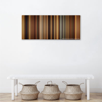 Prince of Persia: The Sands of Time color palette canvas above a white bench with three woven baskets