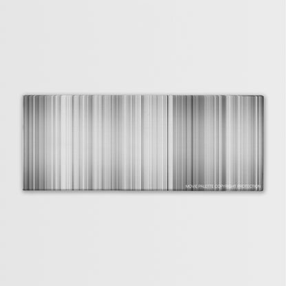 12 Angry Men color palette canvas print: thousands of thin vertical stripes of color