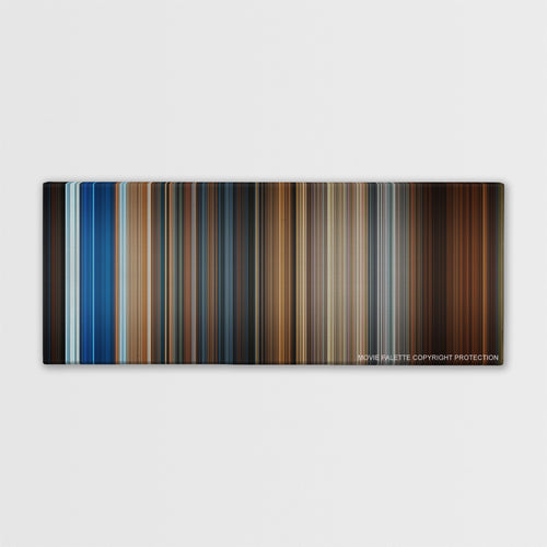 National Treasure color palette canvas print: thousands of thin vertical stripes of color