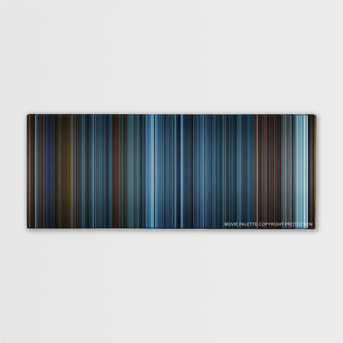 TRON: Legacy color palette canvas print: thousands of thin vertical stripes of color