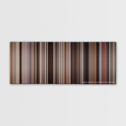 The Devil Wears Prada color palette canvas print: thousands of thin vertical stripes of color