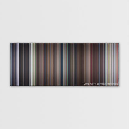 Elizabethtown color palette canvas print: thousands of thin vertical stripes of color