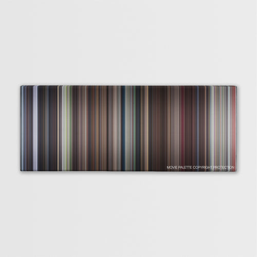 Elizabethtown color palette canvas print: thousands of thin vertical stripes of color