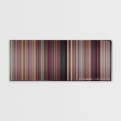 10 Things I Hate About You color palette canvas print: thousands of thin vertical stripes of color
