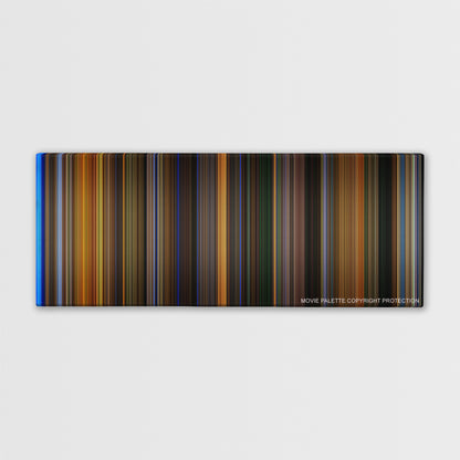 Gattaca color palette canvas print: thousands of thin vertical stripes of color