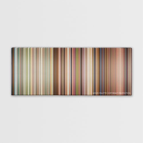 Draft Day color palette canvas print: thousands of thin vertical stripes of color