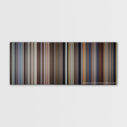 City of Angels color palette canvas print: thousands of thin vertical stripes of color