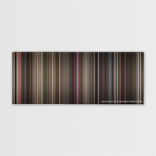 Three Colors: Red color palette canvas print: thousands of thin vertical stripes of color