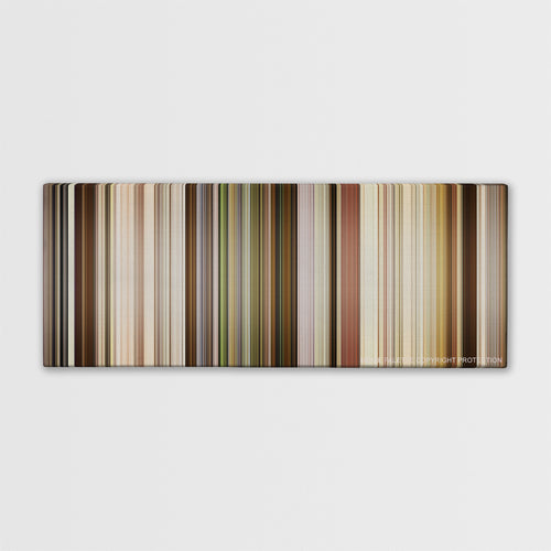 Marriage Story color palette canvas print: thousands of thin vertical stripes of color