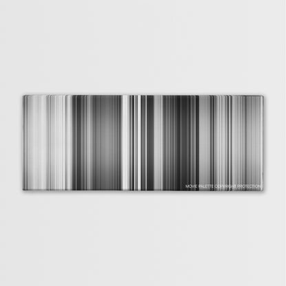 Psycho color palette canvas print: thousands of thin vertical stripes of color