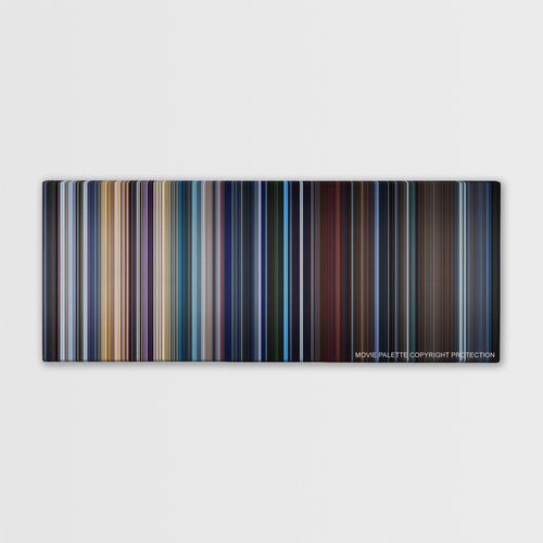 Valerian and the City of a Thousand Planets color palette canvas print: thousands of thin vertical stripes of color