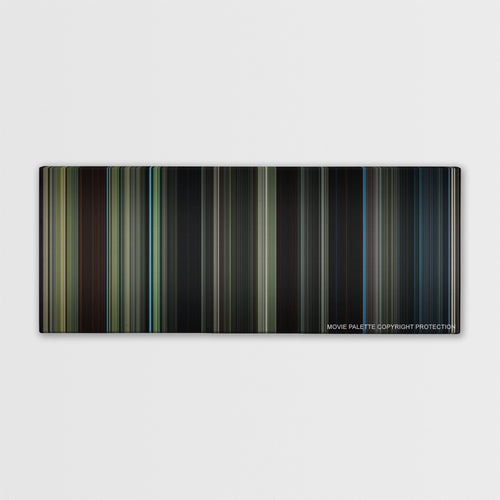 The Maze Runner color palette canvas print: thousands of thin vertical stripes of color