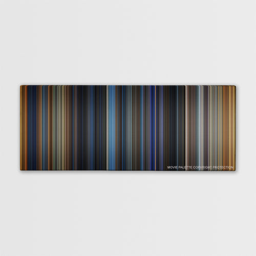 Bad Boys color palette canvas print: thousands of thin vertical stripes of color
