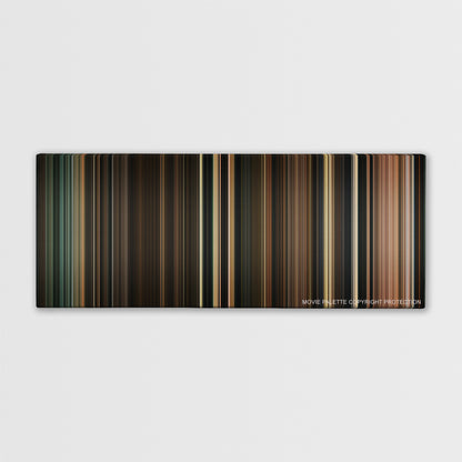 Perfume: The Story of a Murderer color palette canvas print: thousands of thin vertical stripes of color