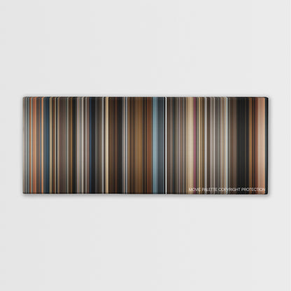 Prisoners color palette canvas print: thousands of thin vertical stripes of color