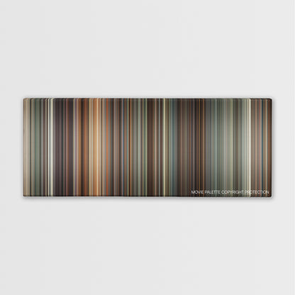 Argo color palette canvas print: thousands of thin vertical stripes of color