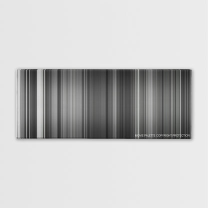 Dr. Strangelove color palette canvas print: thousands of thin vertical stripes of color