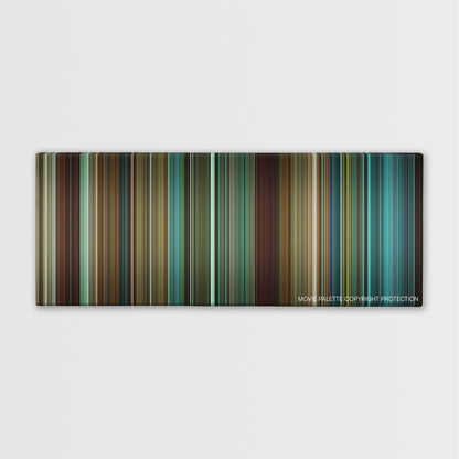 Hancock color palette canvas print: thousands of thin vertical stripes of color