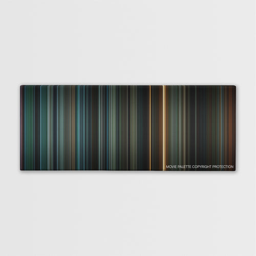 Dawn of the Planet of the Apes color palette canvas print: thousands of thin vertical stripes of color