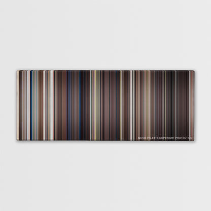 Ace Ventura: Pet Detective color palette canvas print: thousands of thin vertical stripes of color
